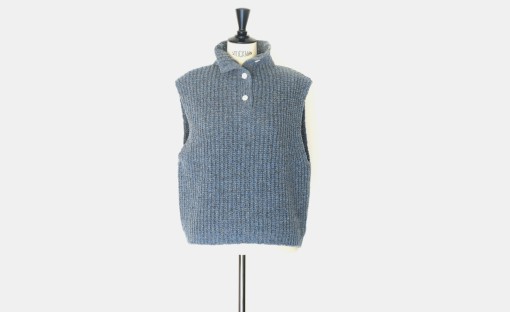 FilMelange×RE  /  Bottle Neck Knited Vest ''SHANA''